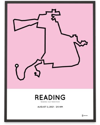 2021 Reading half marathon course poster