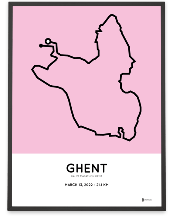 2022 Ghent half marathon sportymap