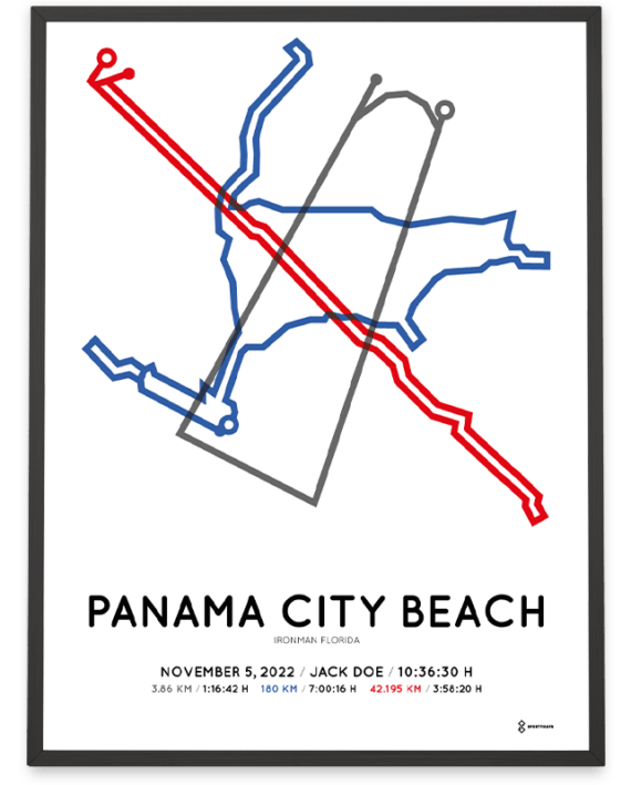 2022 Ironman Florida course poster