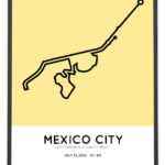 2022 Mexico City half marathon course print