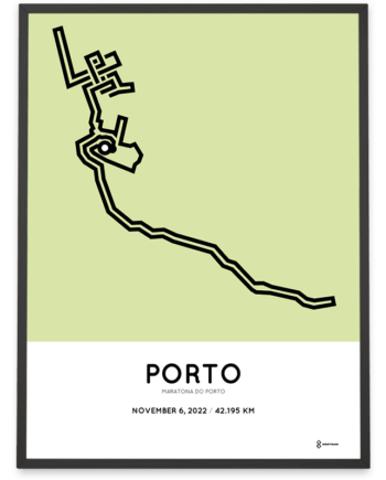 2022 Maratona do Porto course poster