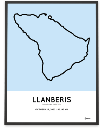 2022 Snowdonia marathon course poster