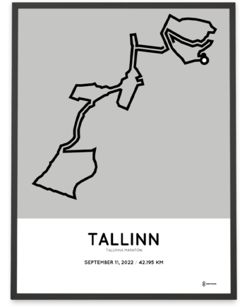 2022 Tallinna maraton course poster