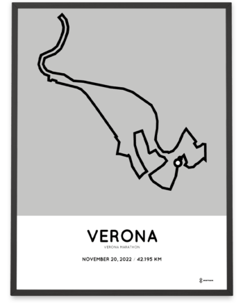 2022 Verona Marathon course poster
