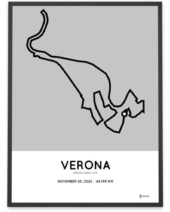2022 Verona Marathon course poster