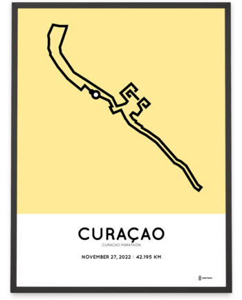 2022 curacao marathon parcours poster