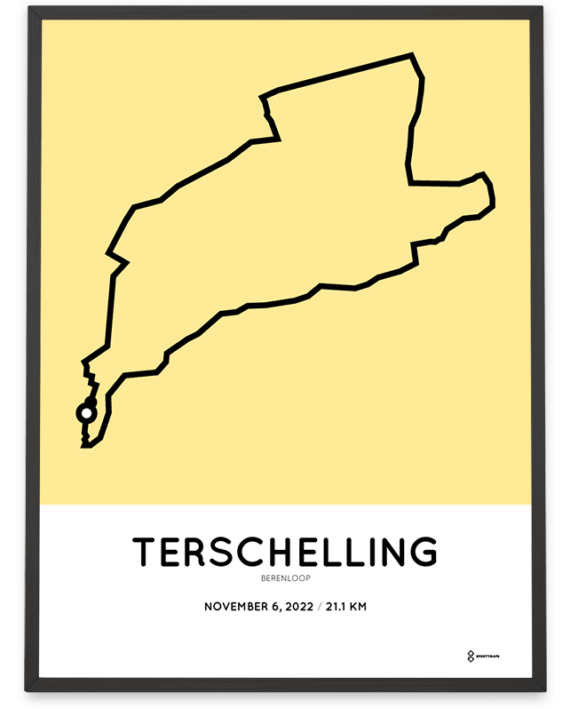 2022 halve Berenloop parcours poster