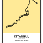 2022 istanbul maratonu sportymaps poster
