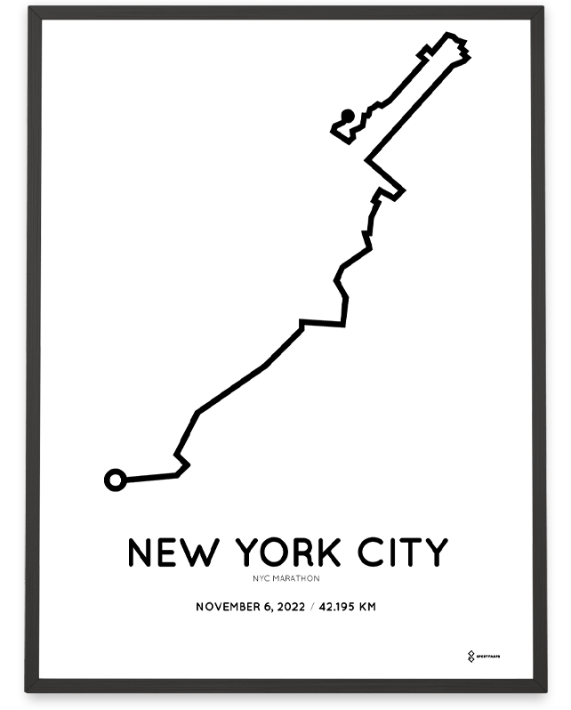 2022 nyc marathon routemap poster 2022 nyc marathon routemap poster