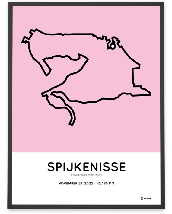 2022 spijkenisse marathon parcours poster