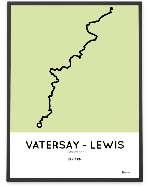Hebridean Way cycling course poster