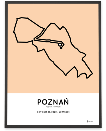 2022 Poznan maraton course poster