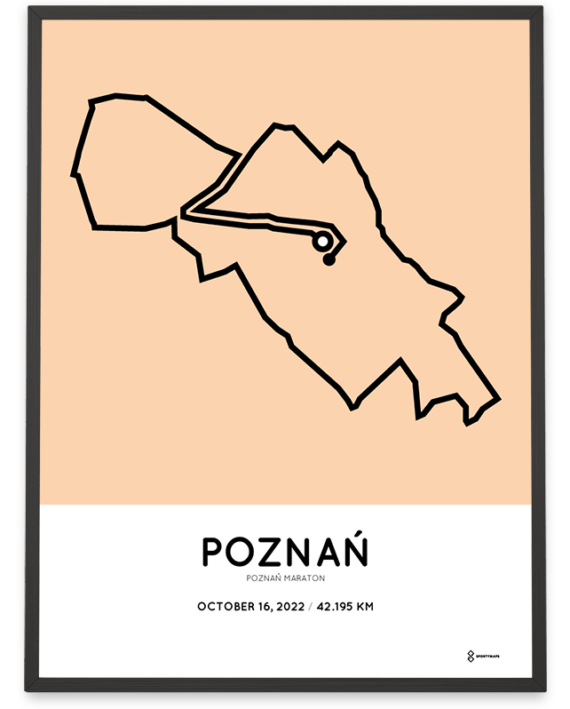 2022 Poznan maraton course poster