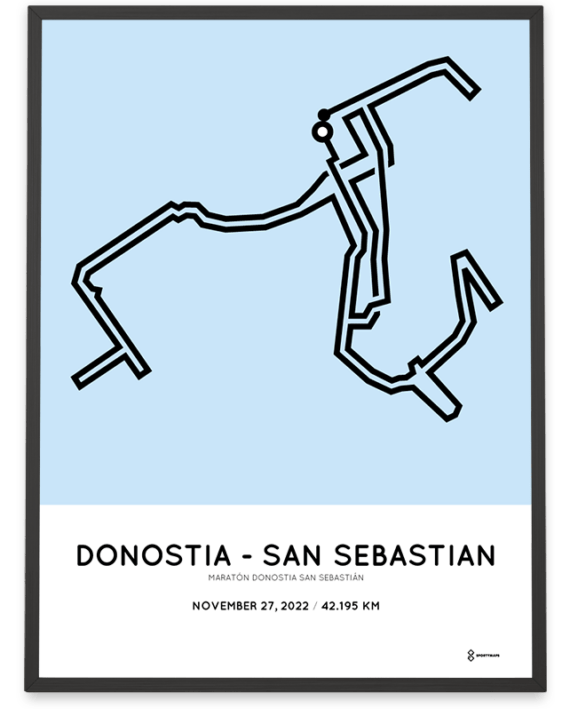 2022 maraton donostia san-sebastian course poster
