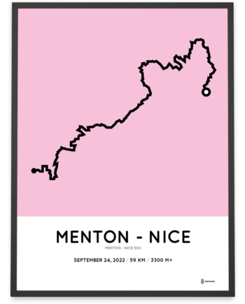 2022 menton-nice 50k parcours poster