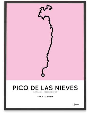 Pico de las nieves parcours poster