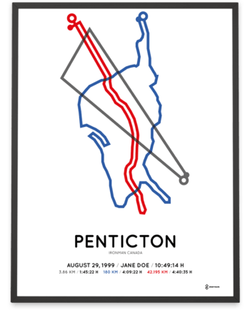 1999 Ironman Penticton course poster