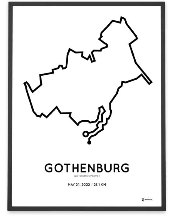 2022 Göteborgsvarvet sportymaps print