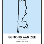 2023 Egmond halve marathon parcours poster