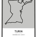 2022 Turin city marathon course poster