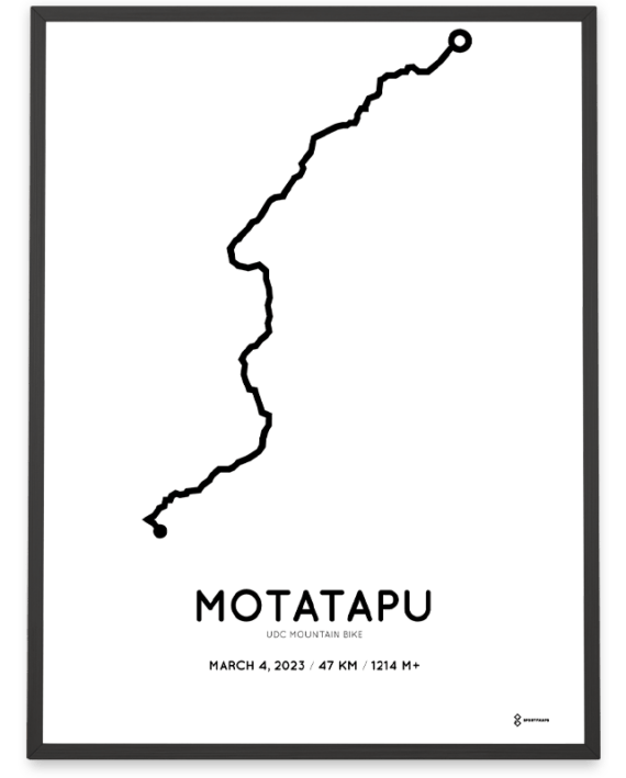 2023 Motatapu Mountain Bike course poster