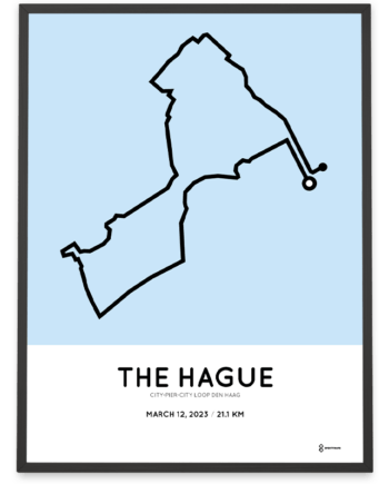 2023 city pier city loop the Hague Sportymaps poster
