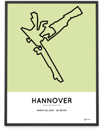2023 hannover marathon strecke poster