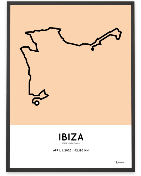 2023 ibiza marathon course print