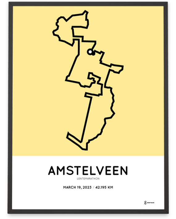 2023 Lentemarathon amstelveen parcours poster