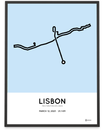 2023 lisbon half marathon routemap print