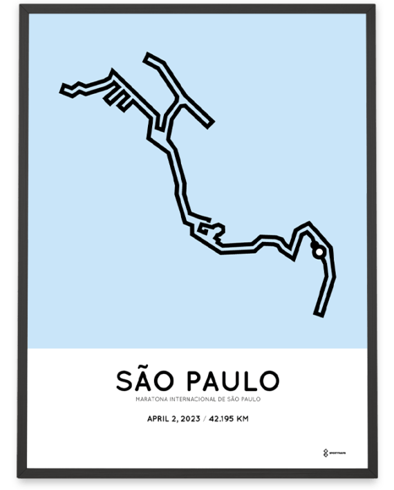 2023 sao paulo marathon course poster