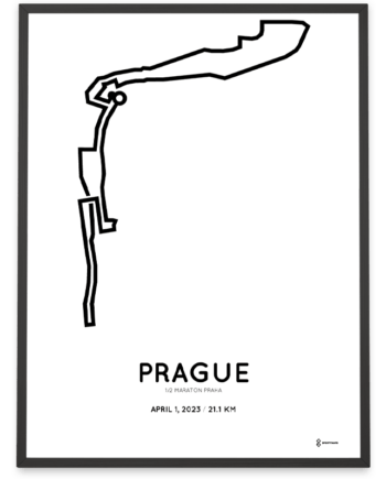 2023 1/2 maraton Praha Sportymaps print