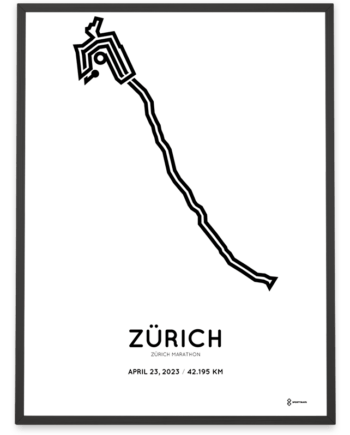 2023 zurich marathon course poster