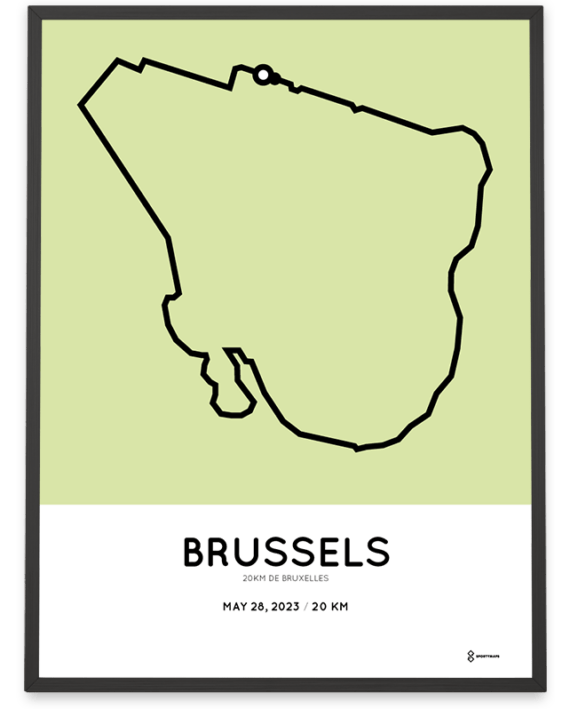 2023 20km de bruxelles parcours print