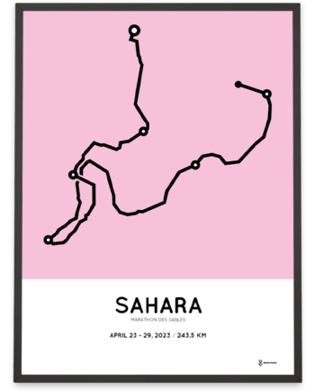 2023 Marathon des Sables Sportymaps course poster