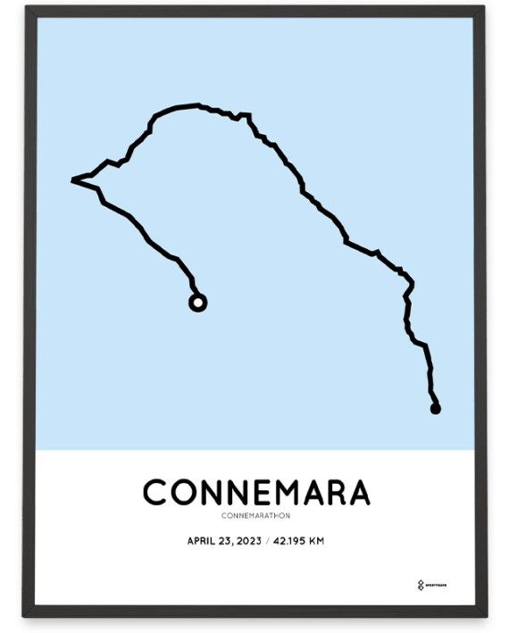 2023 connemarathon Sportymaps poster