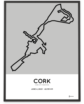 2023 cork city marathon sportymaps print