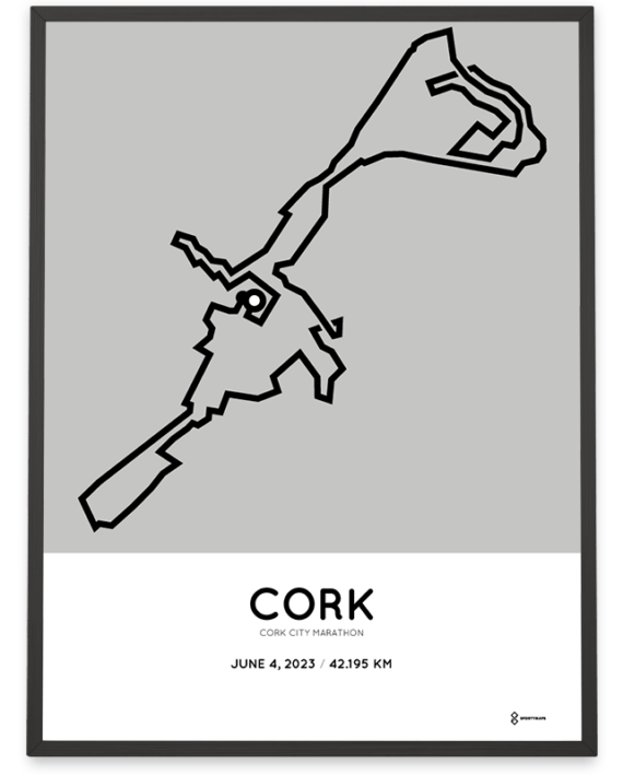 2023 cork city marathon sportymaps print