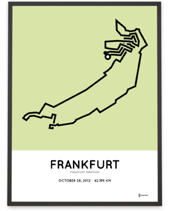 2012 frankfurt marathon strecke poster