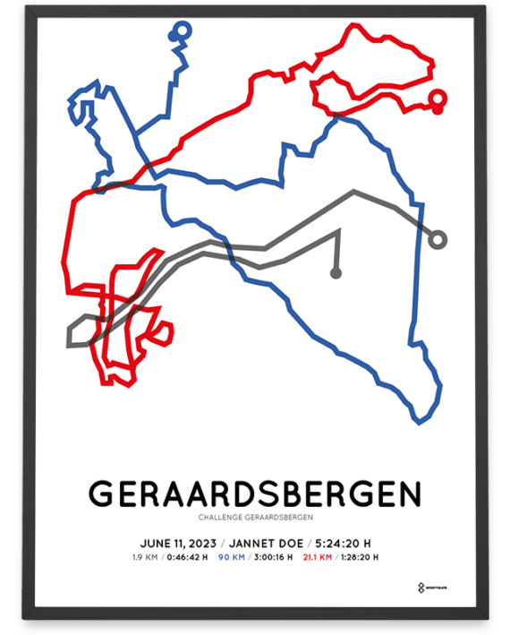 2023 Challenge Geraardsbergen Sportymaps routeposter