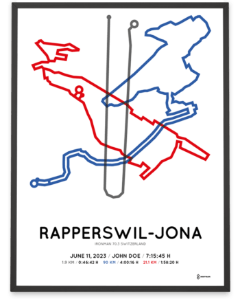 2023 Ironman 70.3 Switzerland Sportymaps poster