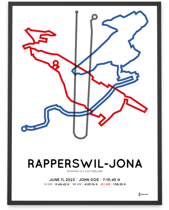 2023 Ironman 70.3 Switzerland Sportymaps poster