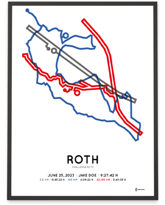 2023 challenge roth Spotymaps course print