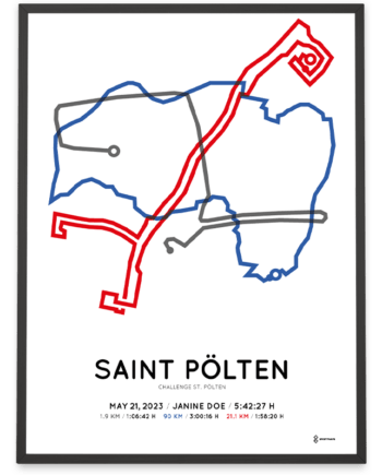 2023 challenge sankt polten Sportymaps course poster