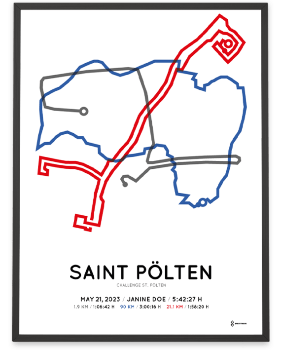 2023 challenge sankt polten Sportymaps course poster