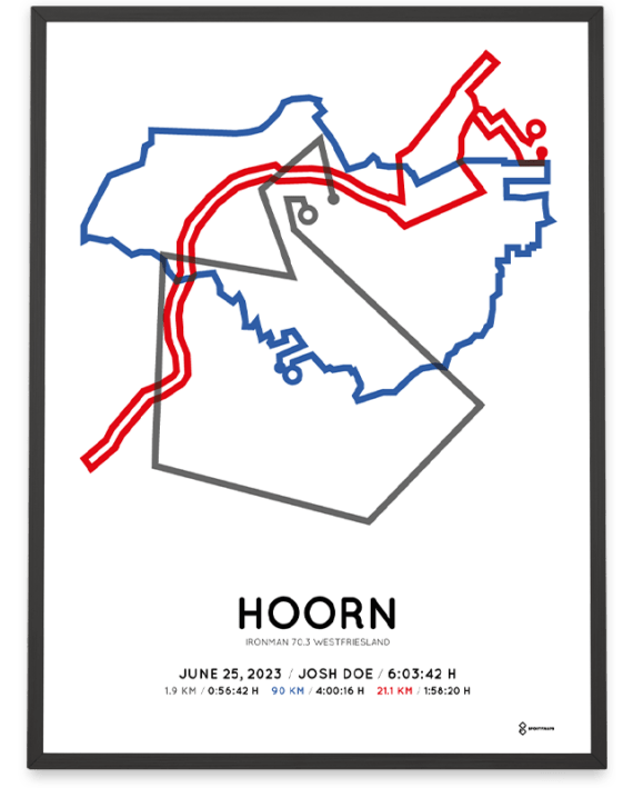 2023 ironman 70.3 westfriesland Sportymaps print