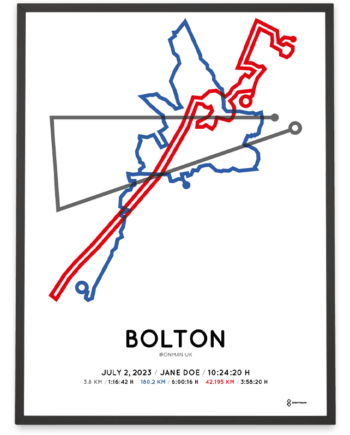 2023 ironman bolton sportymaps poster