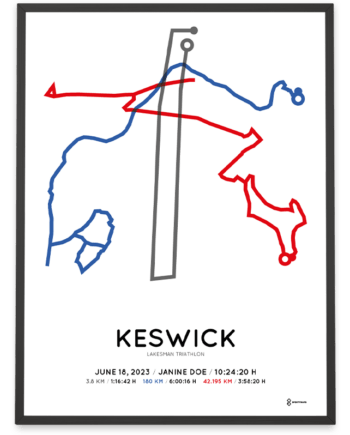 2023 lakesman triathlon Sportymaps print