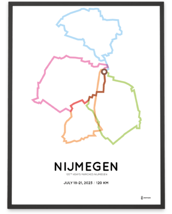 2023 Four Days marches 120km sportymaps print