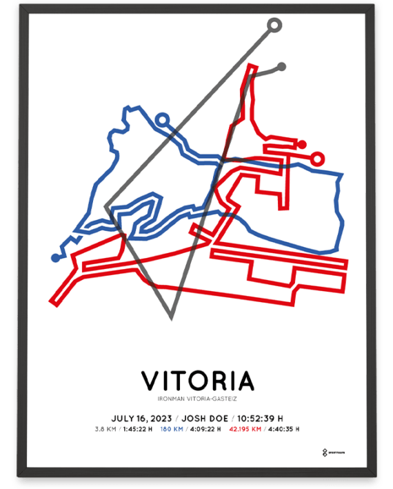 2023 Ironman Vitoria-Gasteiz Sportymaps poster